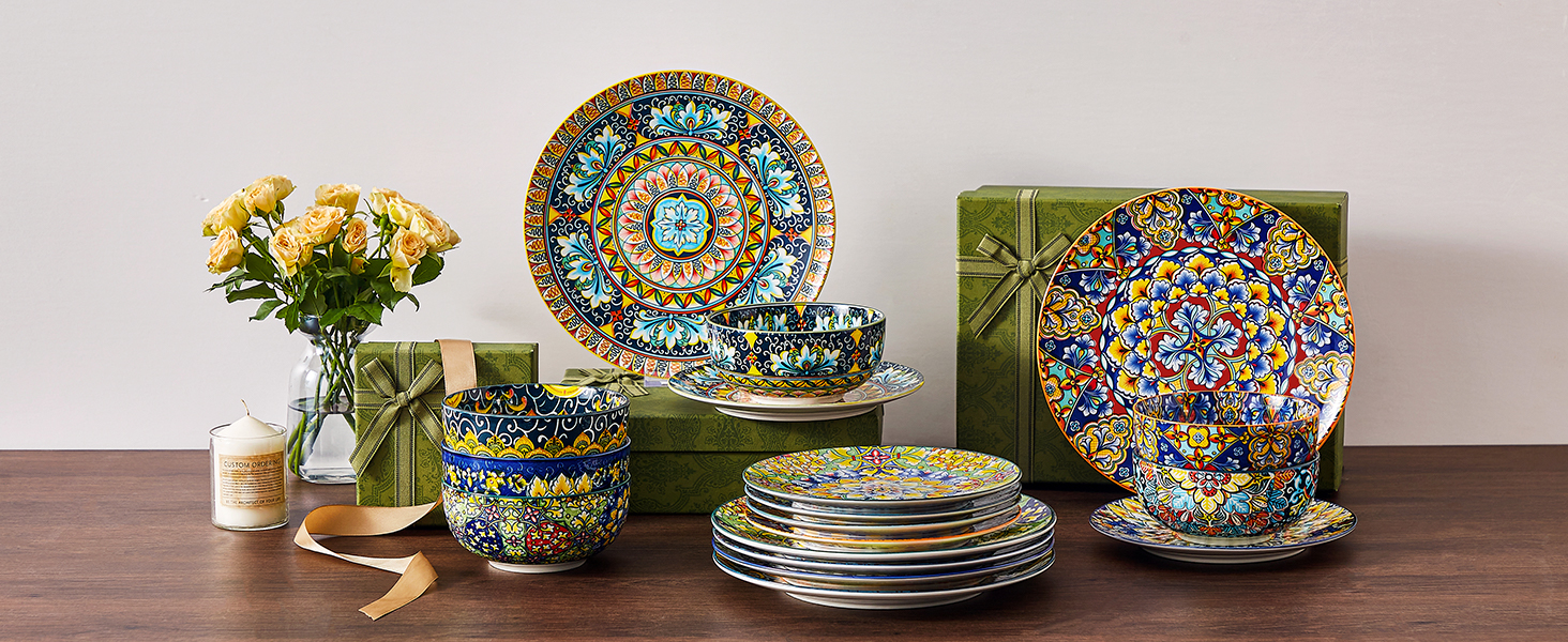 Набір кавових чашок Vancasso 6 шт. SIMI, 360 мл, порцеляна, чайний сервіз на 6 осіб (36 шт.)