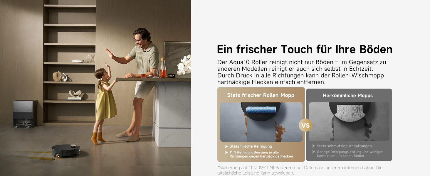 Робот-пилосос Dreame Aqua10 Roller: потужність 30000Pa, самоочищення, автоматичне випорожнення, керування голосом, чорний