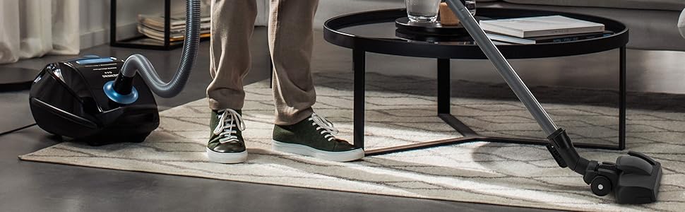 Пылесос Siemens Staubsauger Q5.0 Extreme silencePower VSQ5X500: для алергіків, з великою насадкою, 650 Вт, чорний