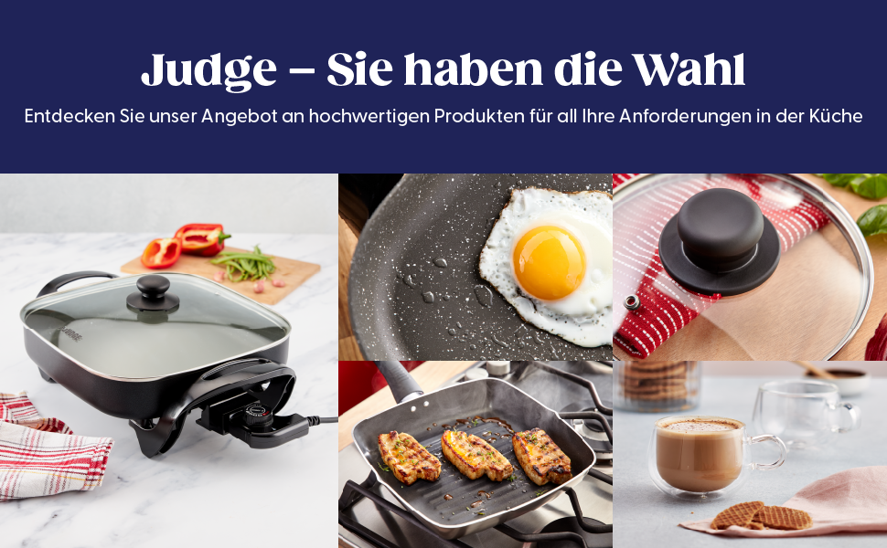 Набір каструль Judge Everyday, 3 шт. з антипригарним покриттям (16, 18, 20 см), з кришкою