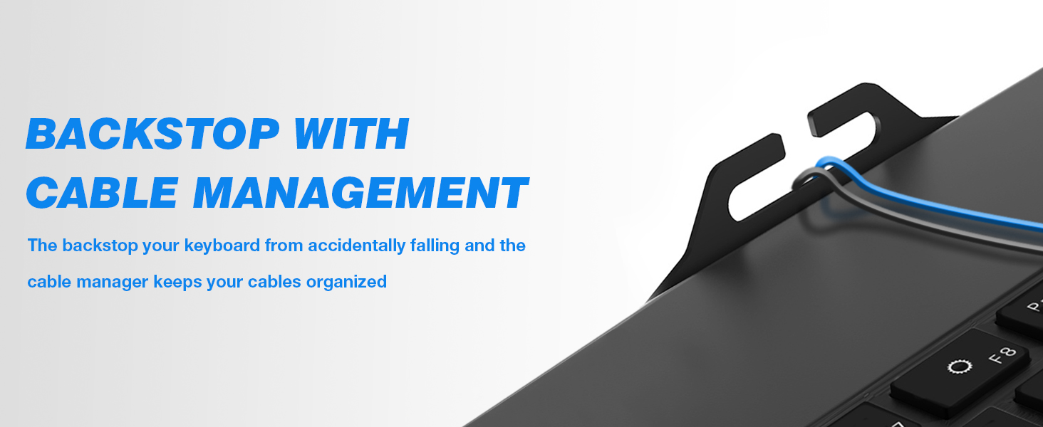 Полка під клавіатуру 5Rcom під стіл, 670x300 мм, чорна - кріплення для столів товщиною 8-50 мм