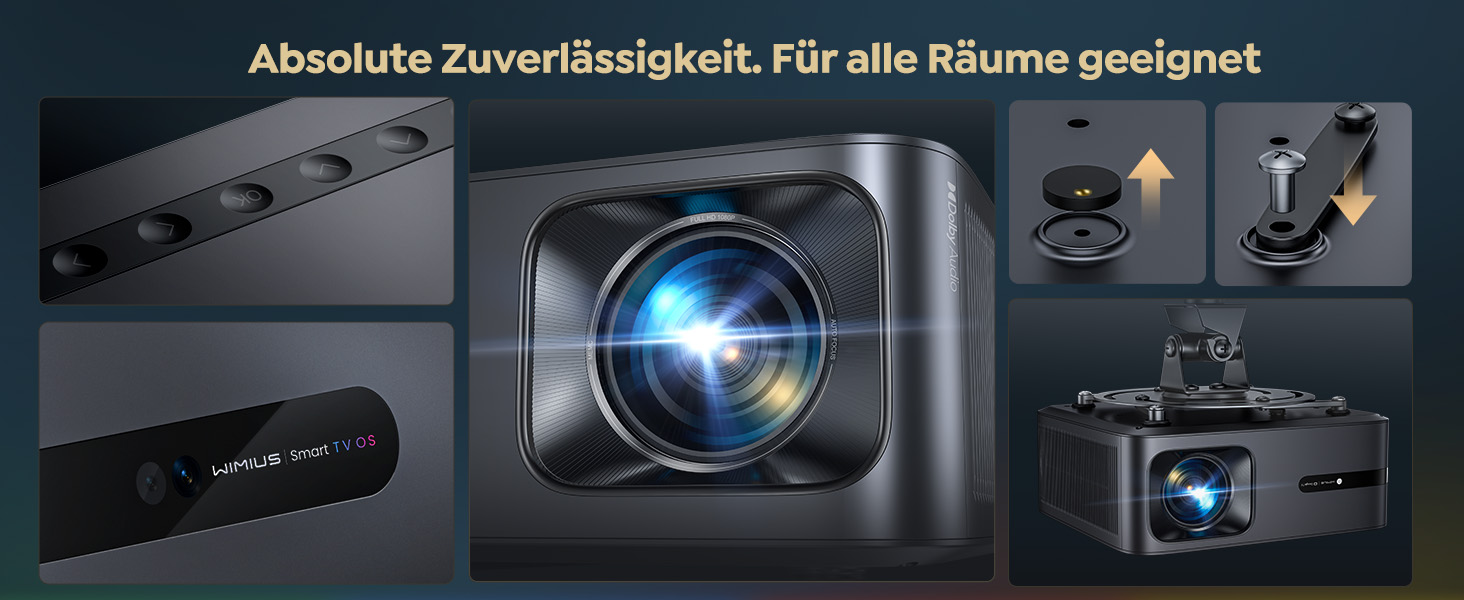 Проєктор Beamer 4K з Google TV 14.0