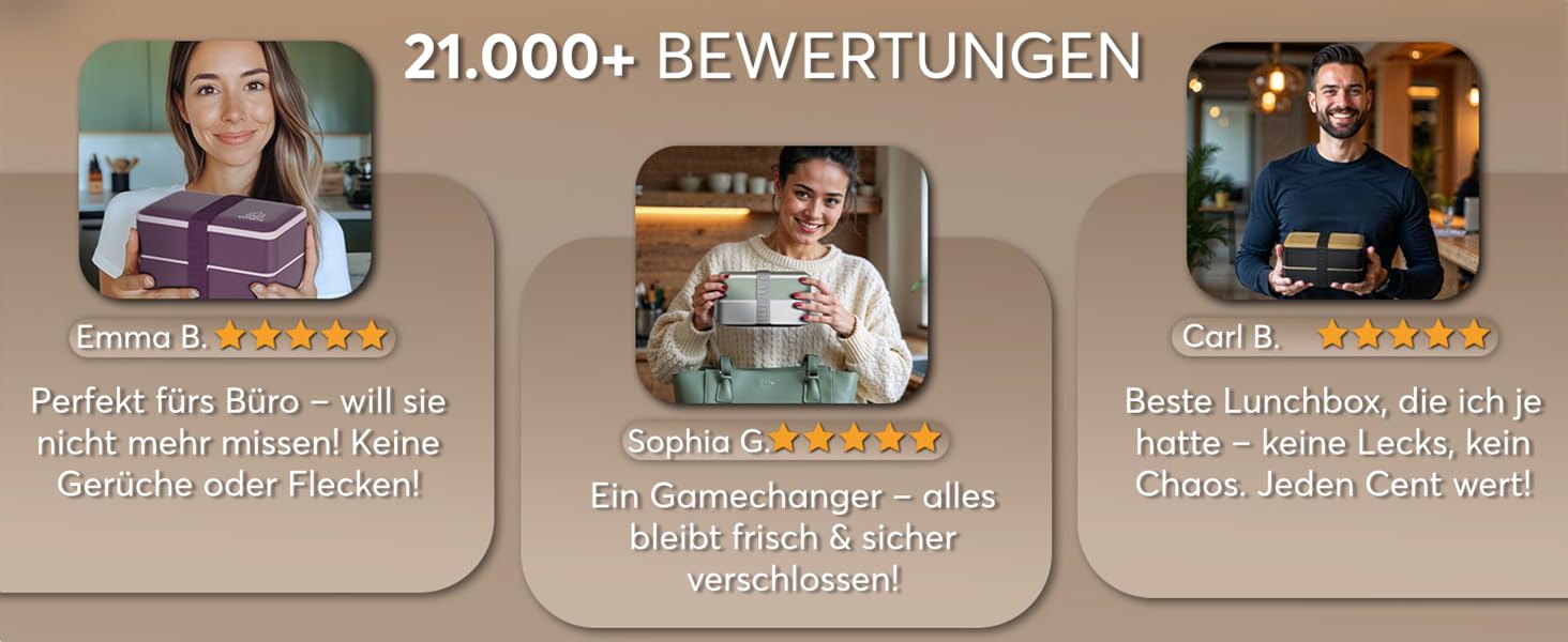 Ланчбокс Umami Lunchbox для дорослих, 1200 мл, з відділеннями та 4 столовими приборами, чорний & бежевий