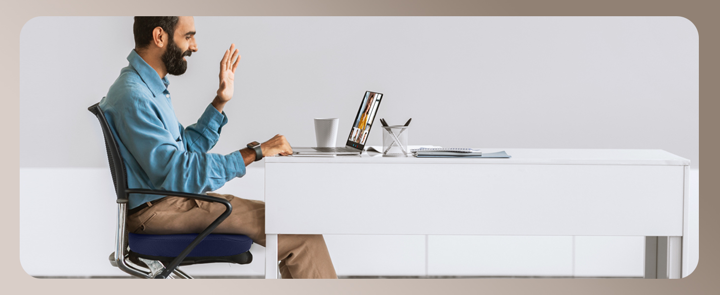 Ортопедична подушка-кільце Feagar: ергономічний сидіння-пончик для копчика, геморой та ішіасу, посилена (90-140 кг), темно-синя