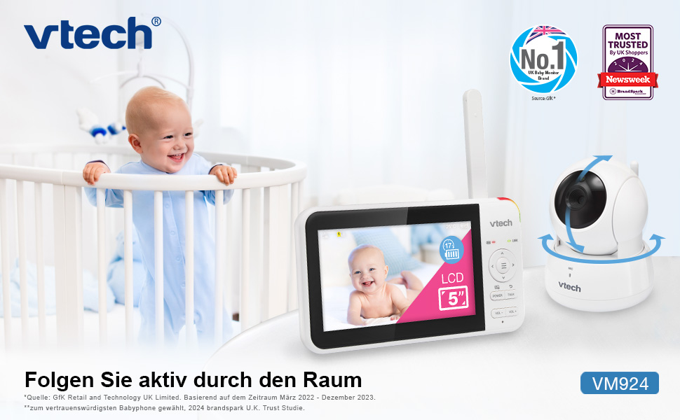 Відеоняня VTech VM924 з камерою, 5