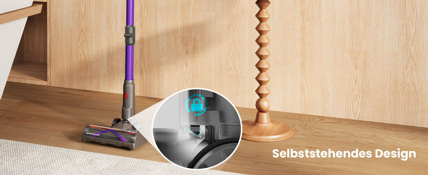 Бездротовий пилосос Circlio Akku з потужністю 600W, 58000Pa, 75 хвилин роботи, FurTornado™ Mini-насадка та станція зарядки, гнучкий згин, самостійна підставка, для килимів, твердих підлог, шерсті тварин. З щіткою для видалення кліщів NOVAX T80 Flex