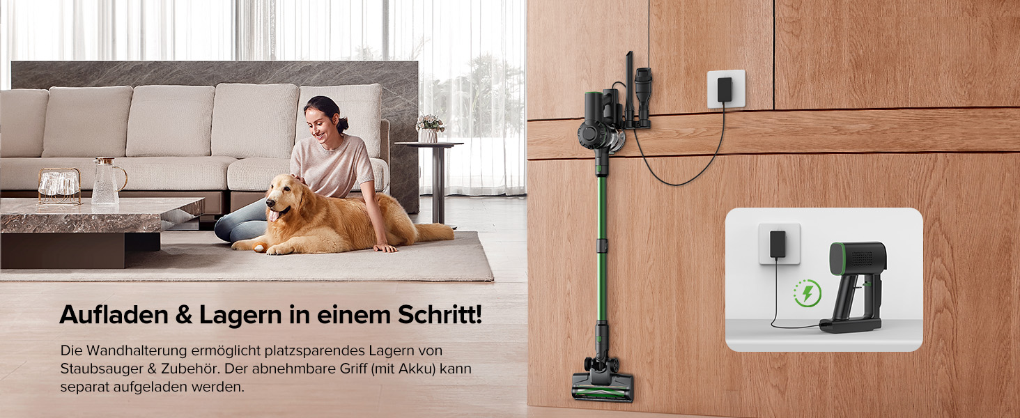 Бездротовий акумуляторний пилосос Vexilar V9PRO: 500W, 45Kpa, 60 хвилин роботи, LED дисплей, для твердих поверхонь, килимів та шерсті тварин