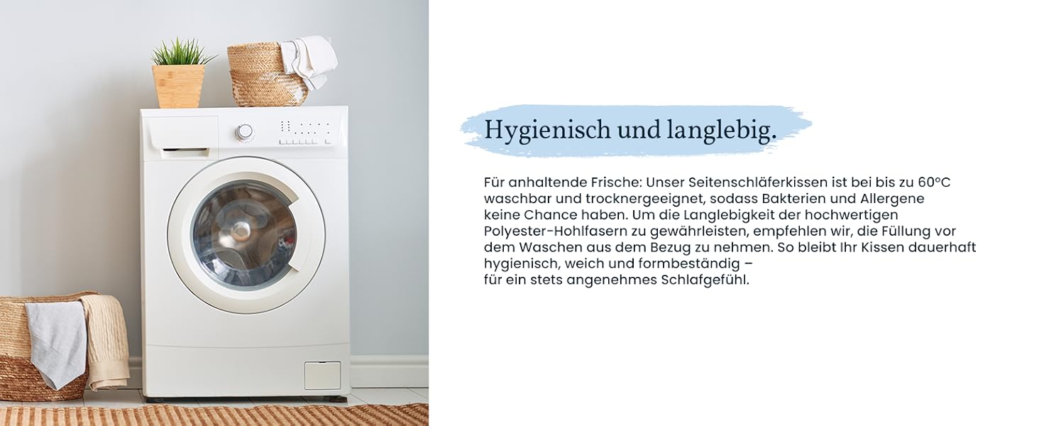 Подушка для сну на боці Gentle North 40x145 см, довга анатомічна подушка для тіла з мікроволокном, що миється, для дорослих