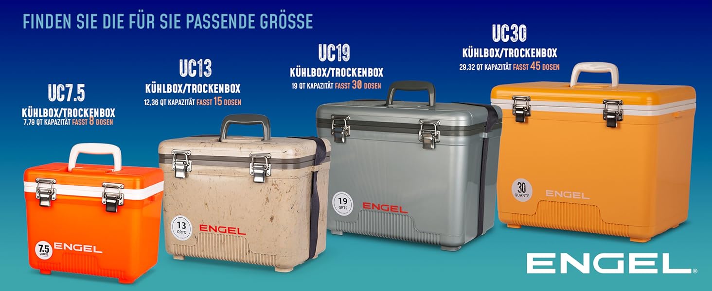 Термобокс ENGEL 30qt (28.4л) герметичний, портативний для кемпінгу, пікніка, туризму - охолоджувач без електрики, колір: блакитний