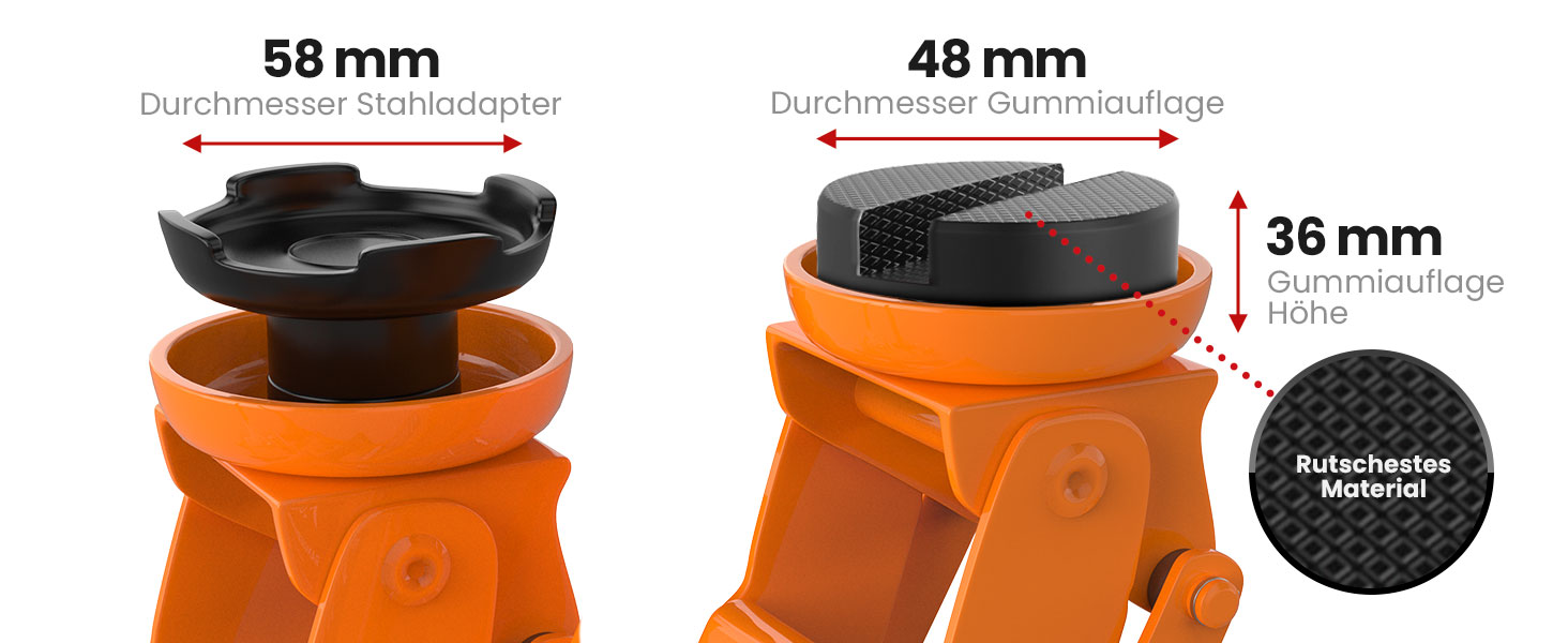 Гідравлічний домкрат Wagenheber 2.5T низький профілю для легкових авто та кліренсу, до 2500 кг (Помаранчевий)