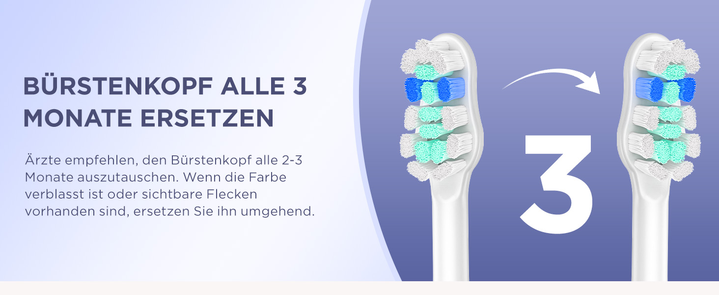 Електрична зубна щітка Sonic для дорослих та дітей, 5 режимів чищення, 8 насадок, блакитна