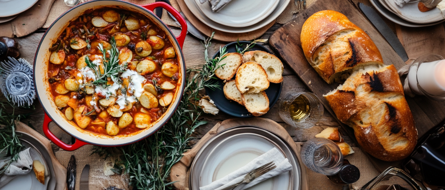 Набір для фондю Ottia з чавуну та емалі на 2-6 осіб: сирне, м'ясне, шоколадне фондю. Підходить для індукційних плит, безпечний, з пальником, вилками та рецептами