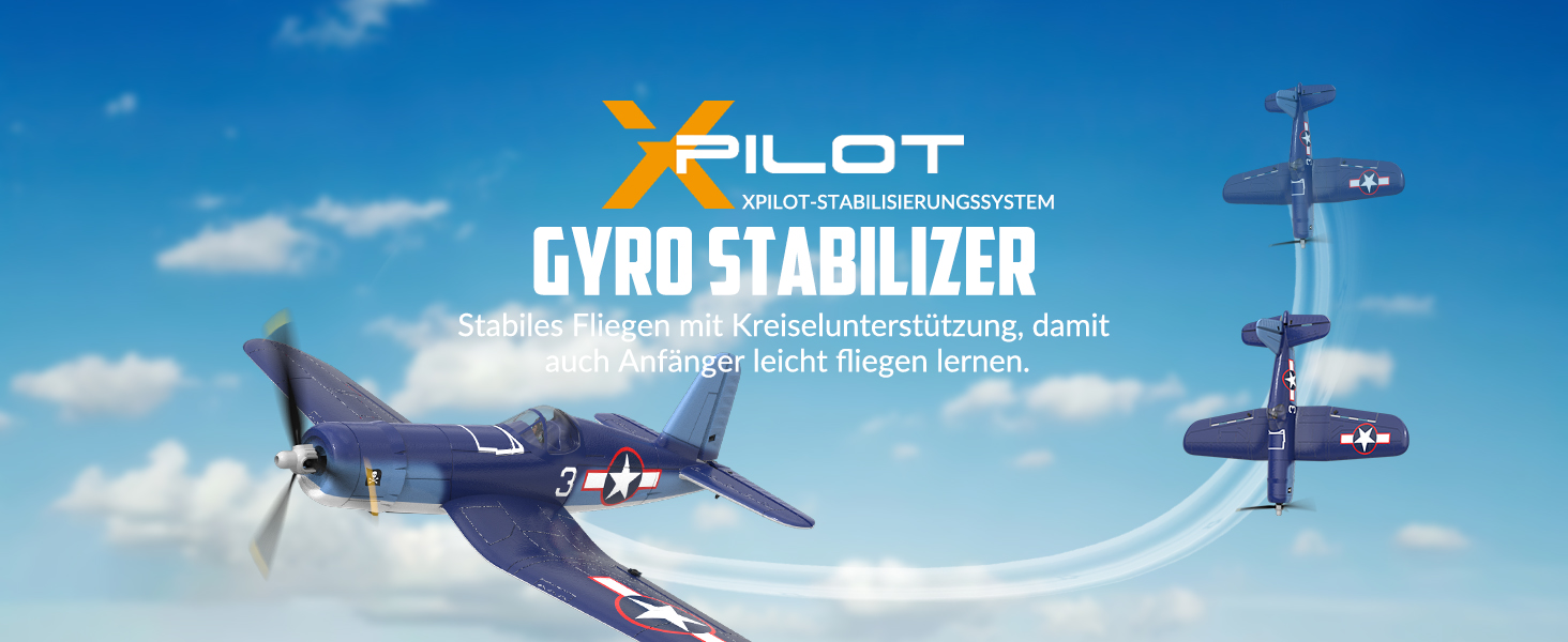 Радіокерований літак Volantexrc F4U Corsair V2 RTF 2.4GHz з USB зарядкою – для початківців, паркфлаєрів, легких польотів