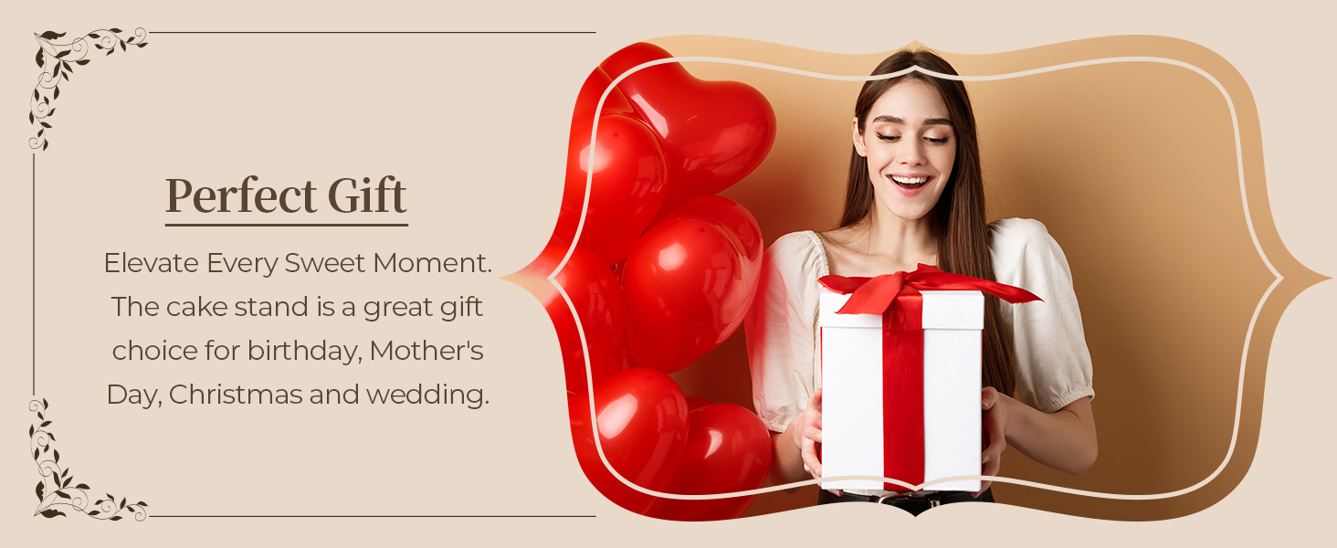 Підставка для тортів Ohuhu з бамбука 2-в-1 з кришкою, обертова тальянка з 3 знімними ніжками та акриловою кришкою для випічки, декору та святкування, чудовий подарунок для жінок