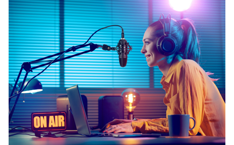 McGrey USB-M 1000 BK: Конденсаторний мікрофон для подкастів, стрімінгу та геймінгу. Чорний