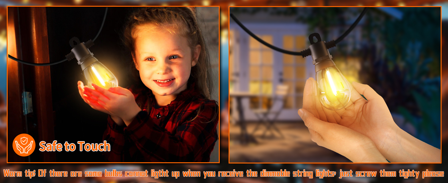 LED гірлянда для зовнішнього використання 30м з пультом, S14, 100FT, IP65, 30+2 лампочки, тепле світло 2700K, для саду, тераси, балкону, двору