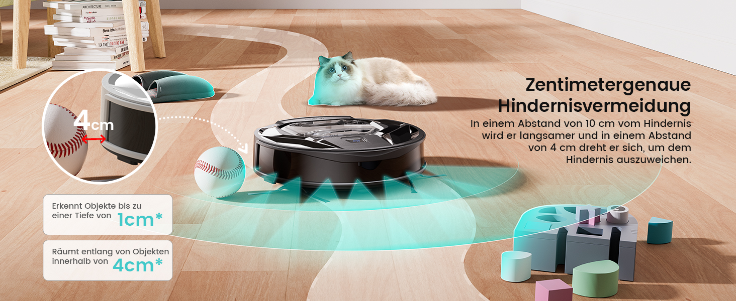 Робот-пилосос LEFANT M320 з вологою, 6000Pa, ущільнення, App/Alexa, чорний