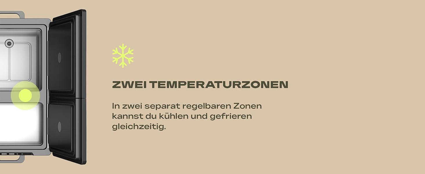 Електрична термохолодильник Plug In Festivals DUAL Ice Cube 23L з компресором -120°C, 12V/230V, App-керування, для авто та кемпінгу