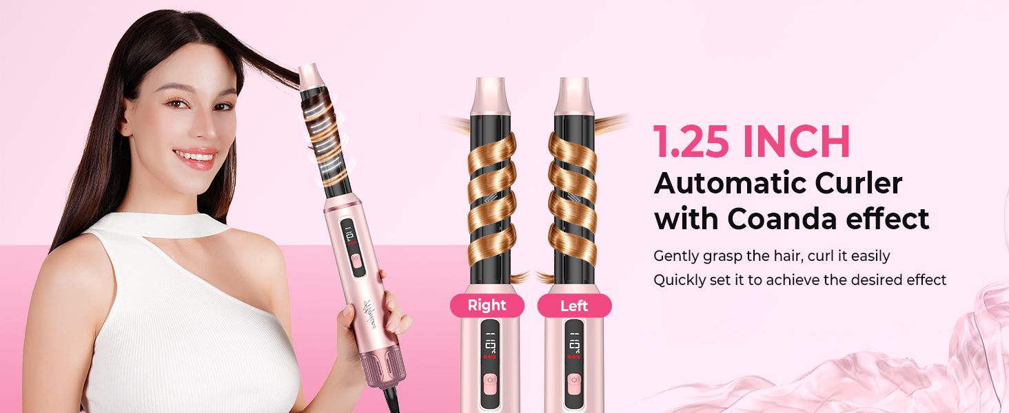 Atopskins Airbrush Haarstyler 5-в-1: Фен-щітка, стайлер для волосся з гарячим повітрям, випрямляч, плойка (Червоний)
