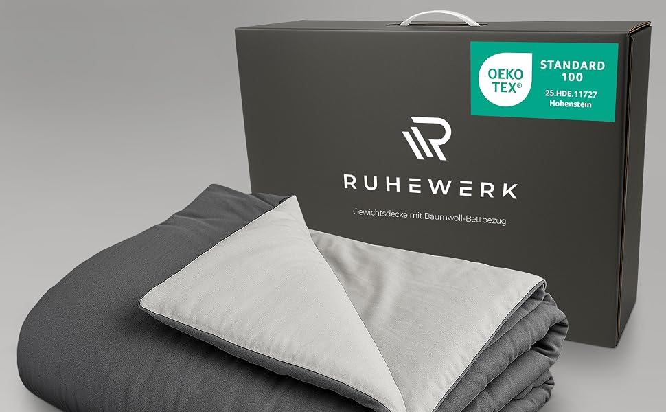 Обтяжена ковдра 2в1 з чохлом 8 кг, 135x200 см, сертифікат Oeko-Tex, терапевтична ковдра для дорослих для покращення сну