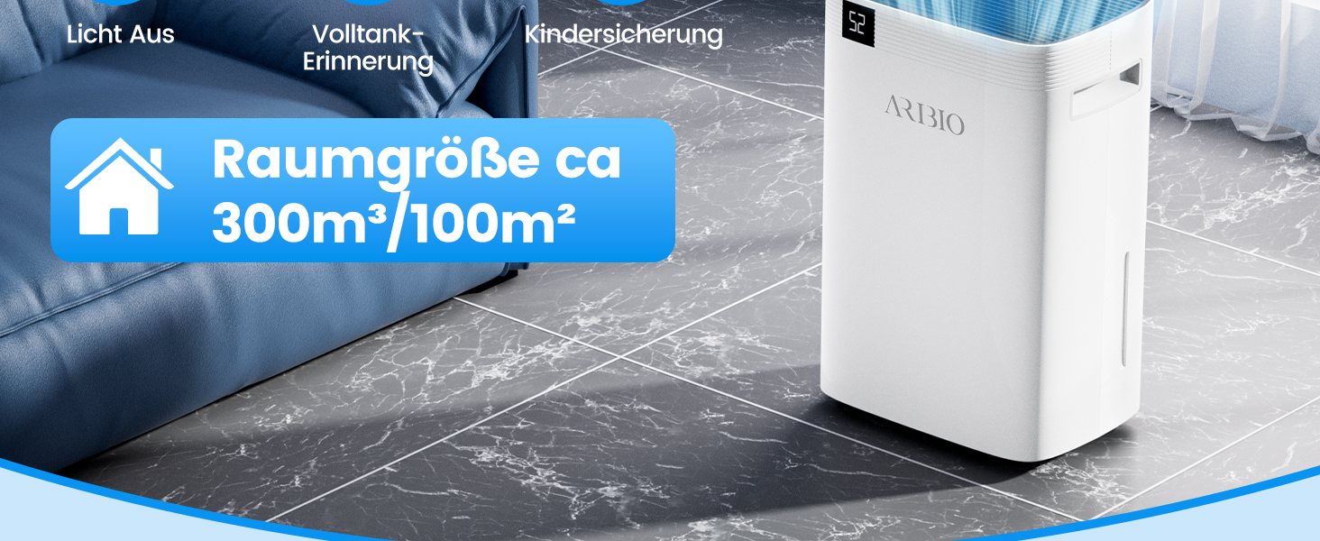 Електричний осушувач повітря 30л/день з LED дисплеєм, таймером та функцією сушіння білизни. Підходить для підвалу, ванної кімнати та квартири. Захист від вологи та плісняви.