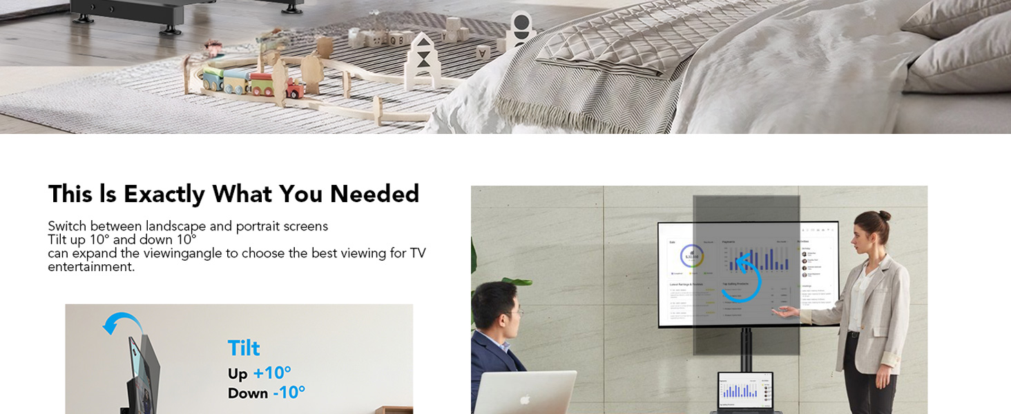 Кріплення для телевізора AX WABER на підлогу для LCD, OLED LED телевізорів 13-50 дюймів, VESA 200x200, до 35 кг, AX2008TBM (без шківів)