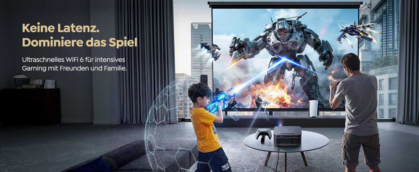 Проєктор Beamer 4K з Google TV 14.0