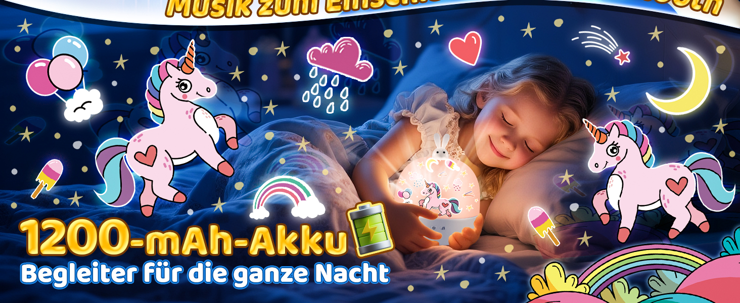 Нічник-проектор зоряного неба для дітей з 15 фільмами, Bluetooth, LED, нічник для дитячої кімнати, кролик