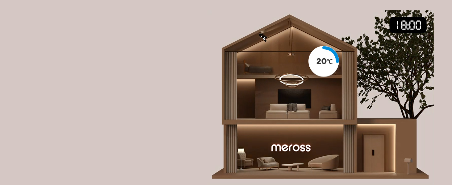 Meross Matter Термостат для радіатора Wi-Fi з підтримкою HomeKit, Alexa та Google Assistant (Додатковий блок)