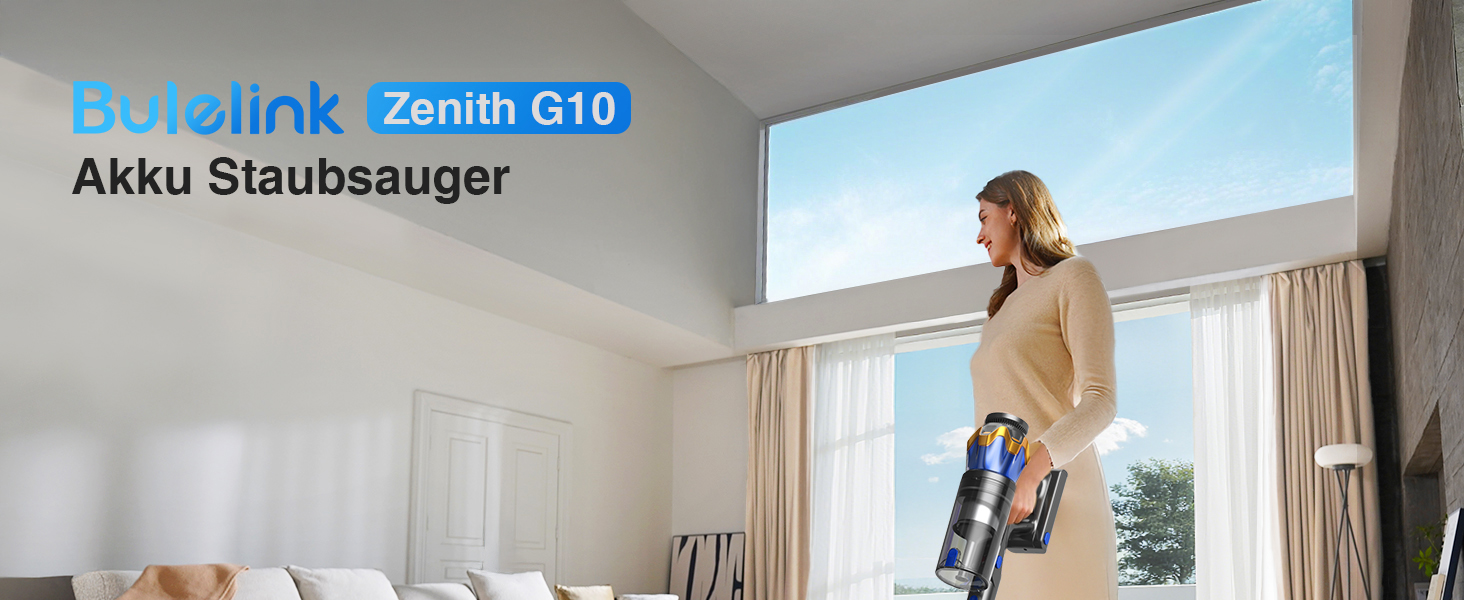 Бездротовий акумуляторний пилосос 45000 Па/550 Вт/65 хв, об'єм 1,6 л з дисплеєм, антизаплутана щітка, самостійна парковка, док-станція на стіні, 8-шарова фільтрація, тихий, для шерсті тварин/килимів/твердих поверхонь/автомобіля, блакитний