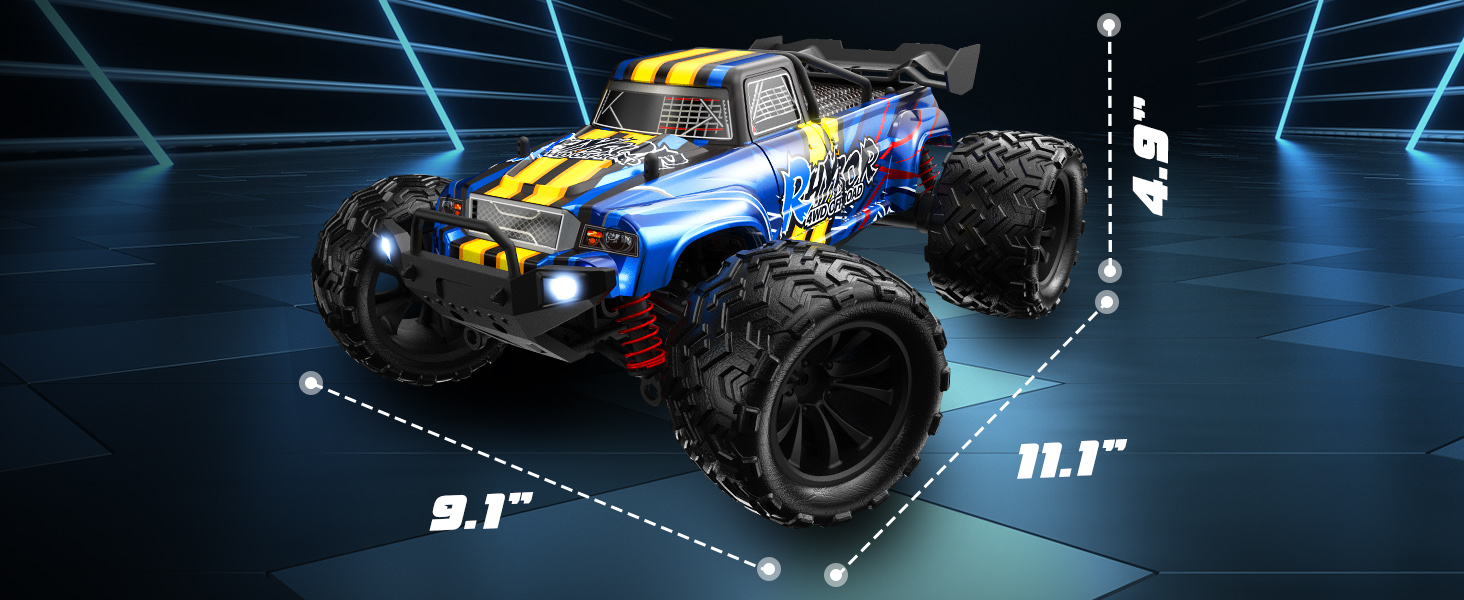 Радіокерований позашляховик Monstertruck 1:16 4WD 40 км/год для дітей та дорослих 8+