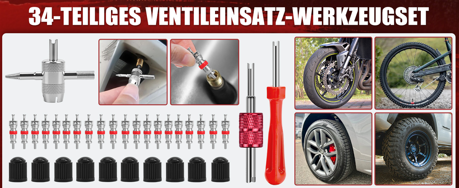 Набір інструментів Sundpey 379 предметів у кейсі з висувним ящиком, універсальний набір для дому та ремонту, червоний (132 предмети)