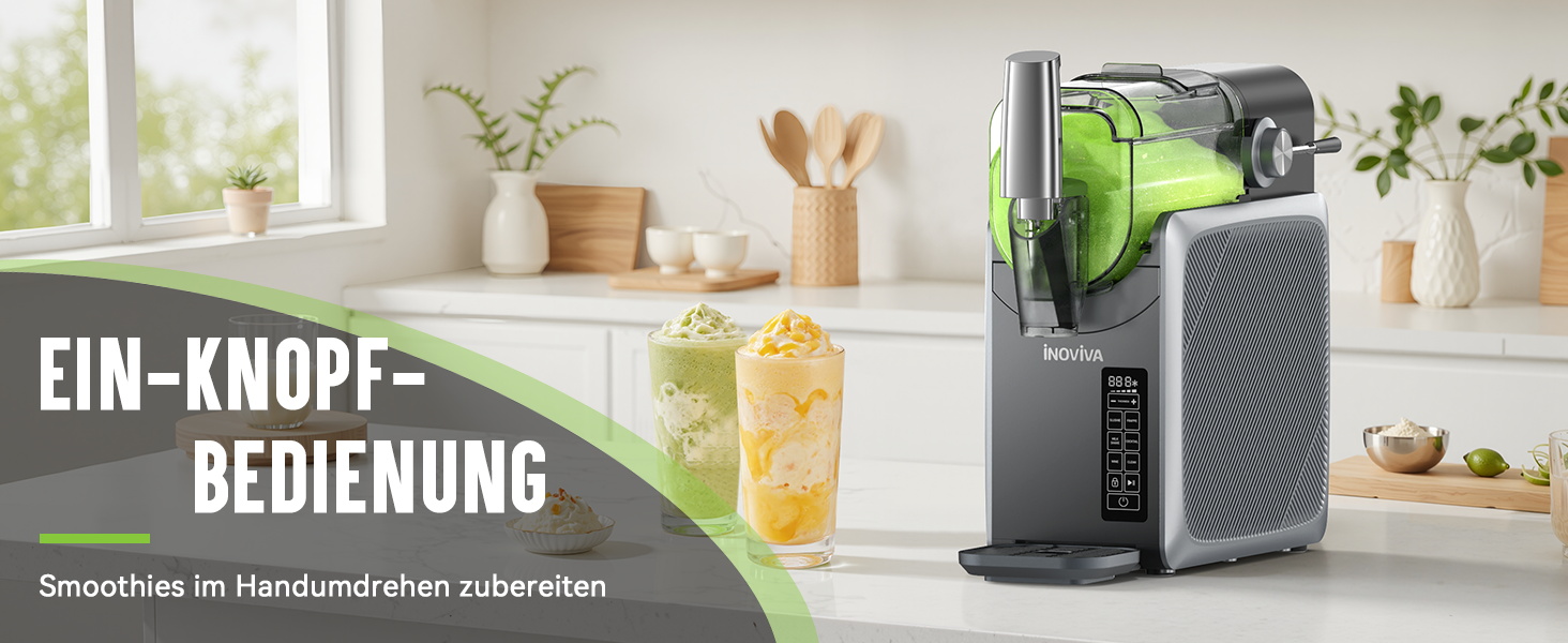 Машина для смузі без льоду, 2L, самоочищення, 5 програм, смузі, маргарита, фраппе, молочний коктейль (S1.2)