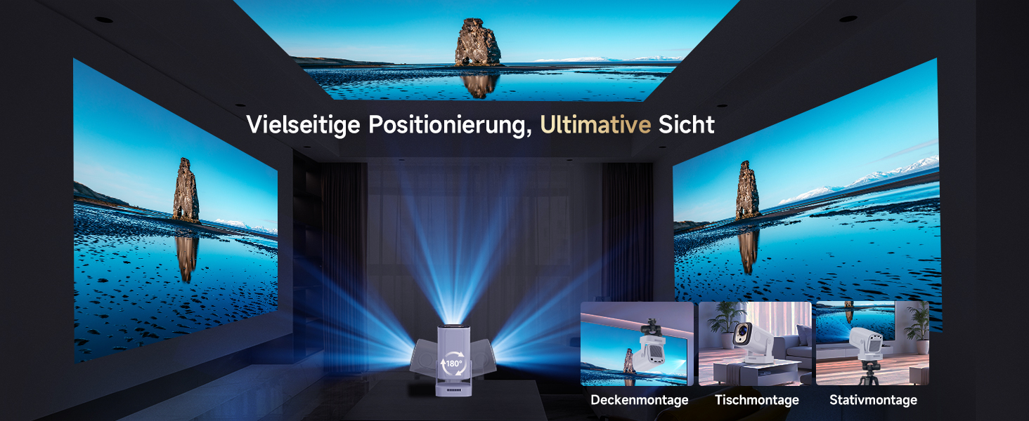 Magcubic HY310 Міні проектор 4K з автофокусом, Android, WiFi 6, BT 5.4, 180° поворот, портативний, 5W динамік, 2025