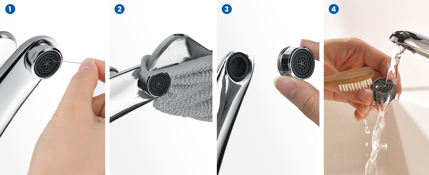 Змішувач для ванної кімнати Auralum з витяжною штангою, однорідний змішувач для раковини з комплектом зливу, хром. Змішувач для раковини, змішувач для ванної кімнати, одноручний змішувач, змішувач для раковини для ванної кімнати