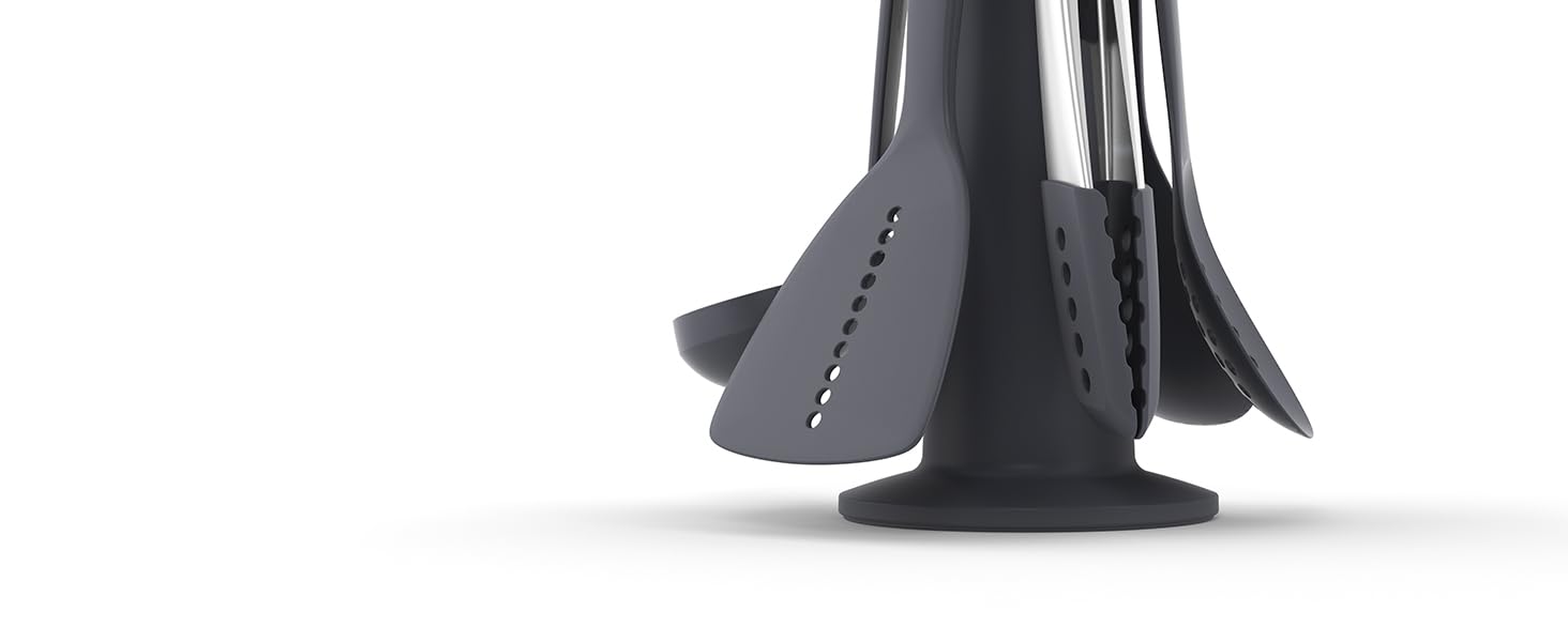 Набір кухонних аксесуарів Joseph Joseph Elevate, 6 предметів, сірий (з щипцями)