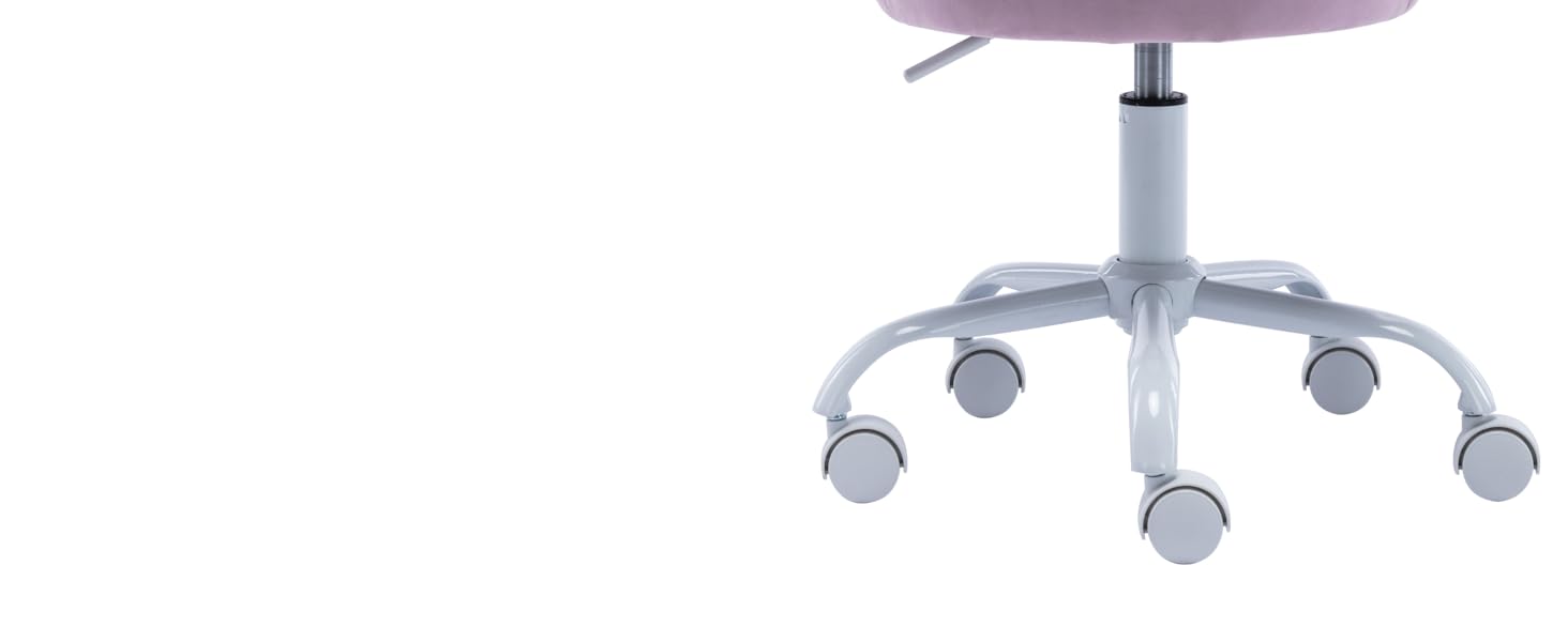 Дитячий стіл для письма Kinder Schreibtischstuhl - регульований, поворотний, з м'якою оббивкою з велюру, квітка, для дівчаток, фіолетовий