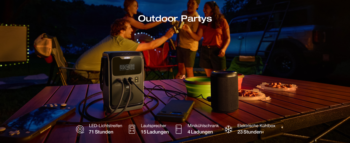 Електростанція EcoFlow Trail 300 DC+45W: портативна, 288 Wh, 300W, LFP-батарея, сонячний генератор, 5 виходів, захист від падінь, для кемпінгу та подорожей