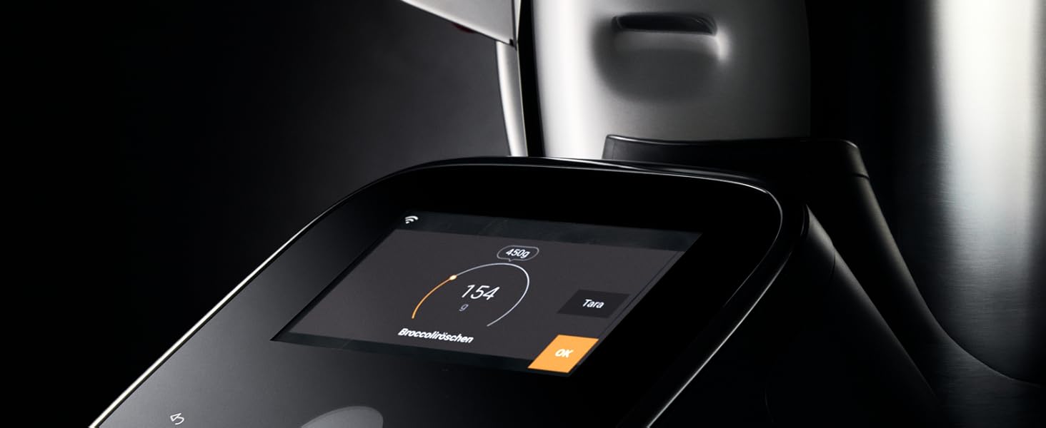 Кухонна машина WMF Avantgarde з функцією приготування їжі, тиха робота, 14 програм, Wi-Fi, чаша 5л, сенсорний екран, інтуїтивна програма, рецепти, матова нержавіюча сталь