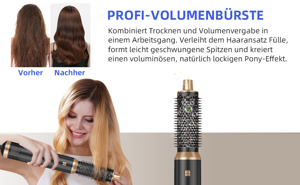 Airstyler 5 в 1 з автоматичним завивачем та насадкою-щіткою для об'єму, локонів та вирівнювання волосся (EU)