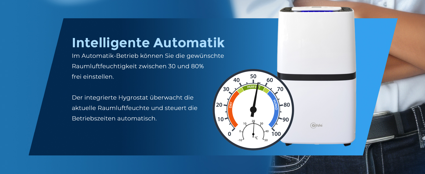 Електричний осушувач повітря AEF2000 - 20 л/день, до 30 м², тихий, з автовимкненням, гігростатом та сенсорним дисплеєм. Ідеально для спальні та ванної кімнати