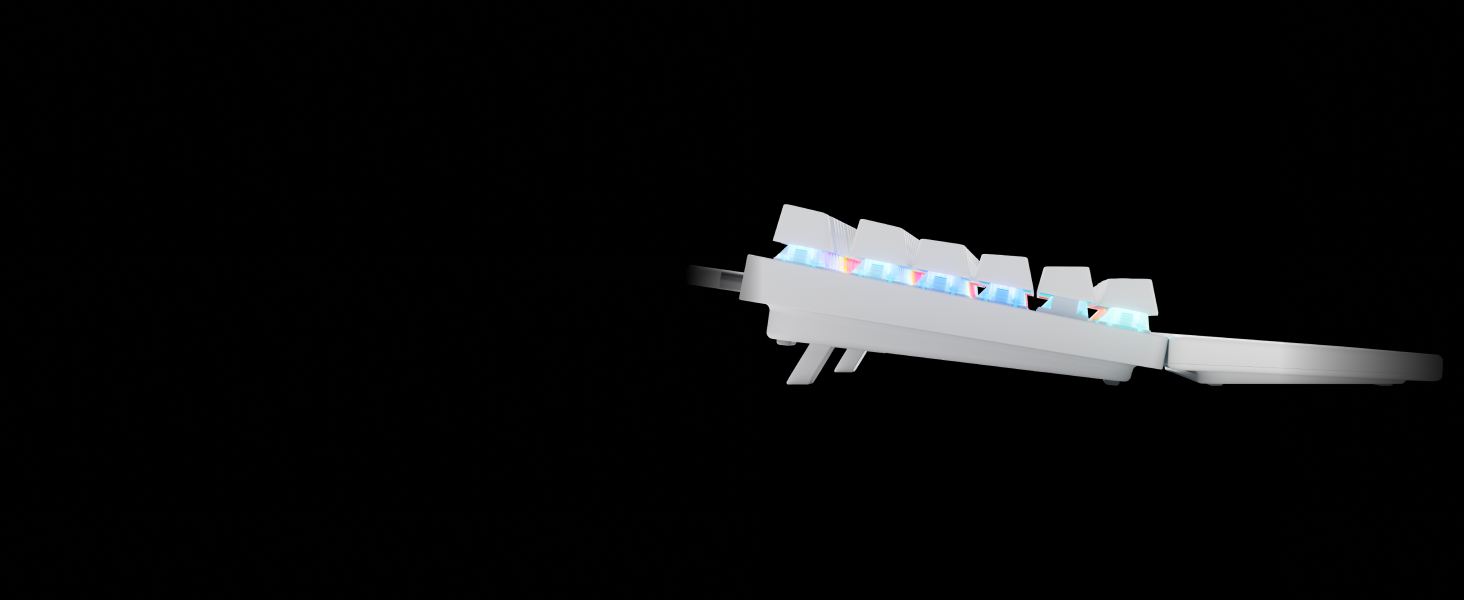 Клавіатура SteelSeries Apex Pro TKL Gen 3 для геймінгу з перемикачами Hall Effect та OmniPoint 3.0 - регульована чутливість, пресети для ігор, захист від зносу, німецька QWERTZ (Nordisch QWERTY), бездротова, біла