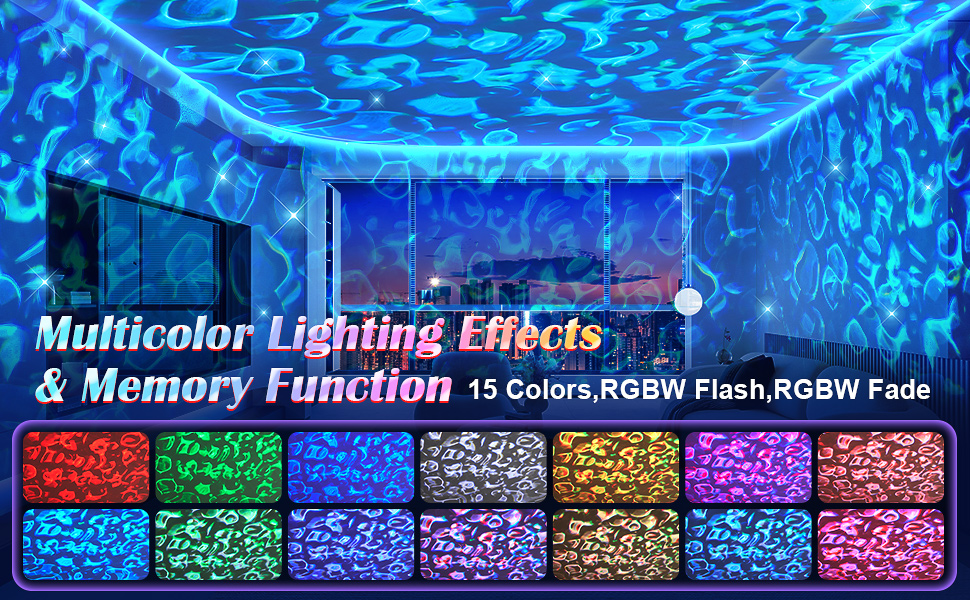 Проектор зоряного неба Sternenhimmel з Bluetooth, нічник для дітей та жінок, 300 режимів, лампа північного сяйва, декор кімнати (Ліловий)