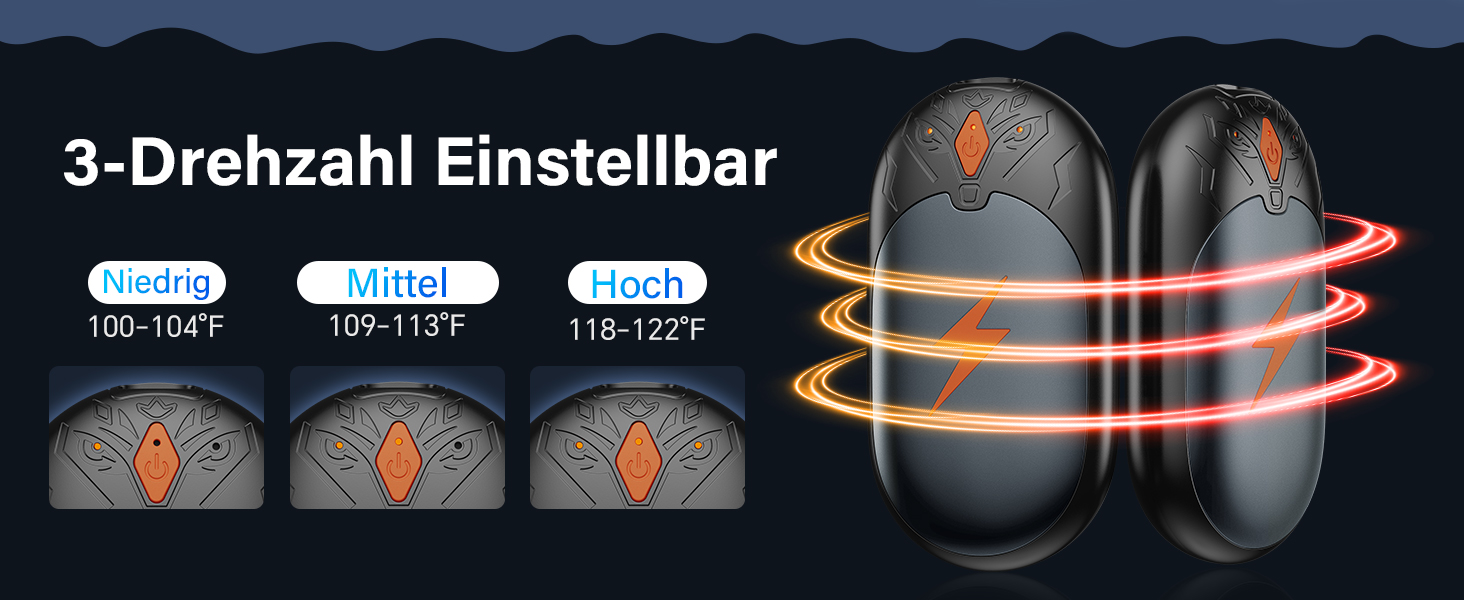 Електричні грілки для рук 2 шт., ультралегкі, перезаряджувані, портативні, 3 режими нагріву, до 24 годин, багаторазові USB грілки для рук для активного відпочинку взимку сірого кольору