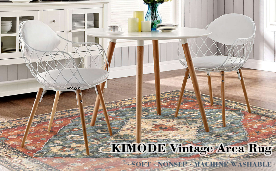 Круглий килимок KIMODE Boho 120 см, Можна прати, М'який, Не ковзає, З коротким ворсом, Для Вітальні/Спальні, Червоний