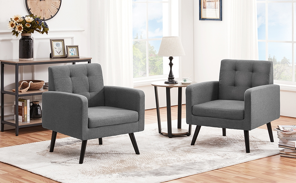 Крісло-мішок Yaheetech з підлокітниками, комфортне та сучасне, крісло для телевізора, крісло-релакс, для вітальні, клубу, софа, вантажопідйомність 136 кг, темно-сірий, поліестер