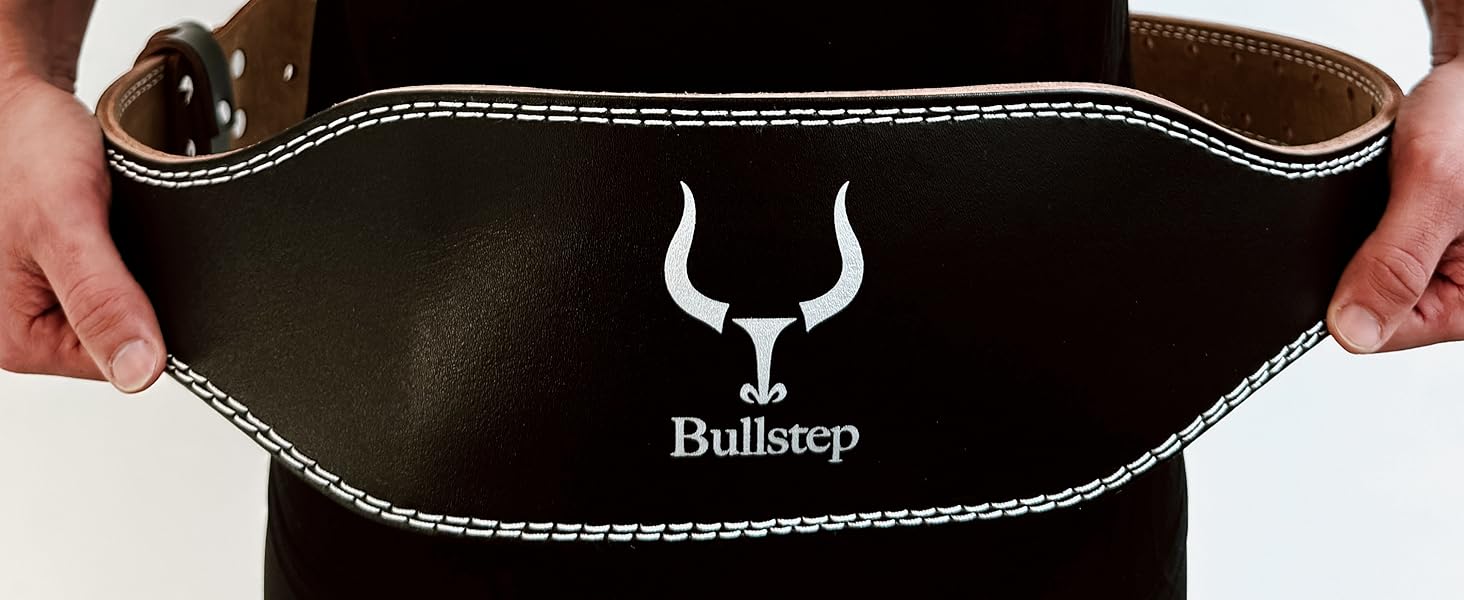 Пояс для важкої атлетики Bullstep для чоловіків і жінок, підйомний ремінь з 100 волової шкіри, спортивний ремінь з пряжкою для бодібілдингу, силових тренувань, важкої атлетики, пауерліфтингу ,станової тяги (L)