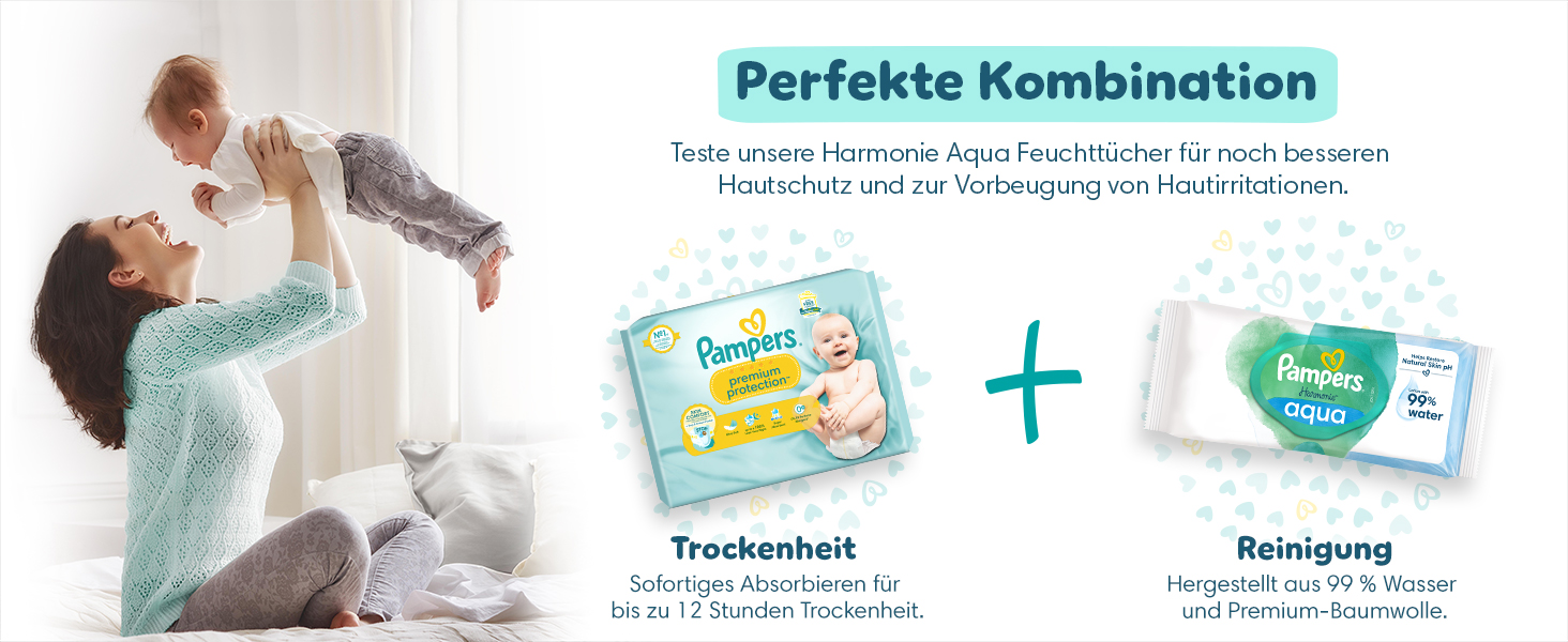 Підгузки Pampers Premium Protection для новонароджених, розмір 2 (4-8 кг), велика упаковка, 68 шт.