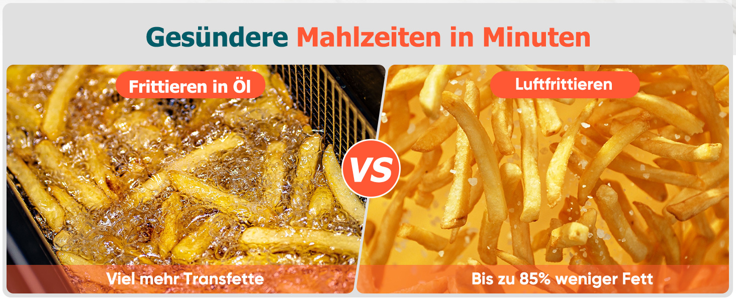 Фритюрниця повітряна 10л, 2 камери, 10-в-1, з цифровим керуванням, таймер, 40 рецептів, для 6-10 осіб