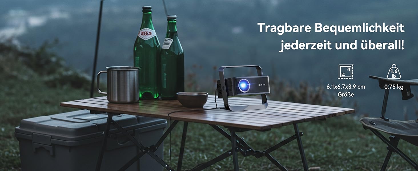 Проектор Beamer 4K з підтримкою 1500 ANSI, 1080P FHD, Smart, автоматичною корекцією трапеції, електричним фокусом, WiFi 6, Bluetooth для домашнього кінотеатру та на відкритому повітрі (сталево-сірий)